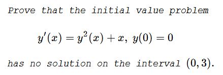 An Unsolvable Riccati Equation