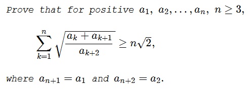 A Simple Inequality with Many Variables