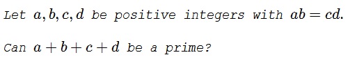 Is a Sum a Prime Number?, problem