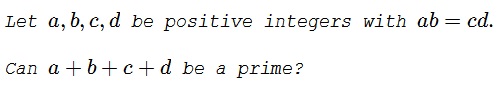 Is a Sum a Prime Number?, problem