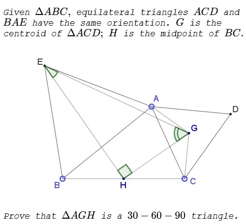An Appearance of a 30-60-90 Triangle, problem