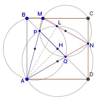 A Triangle With a 45 Degrees Angle in Square, extra