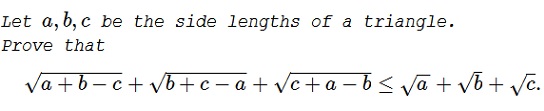 An Inequality in Triangle form the 1996 APMO