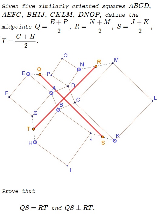 Asymmetric  Propeller of Squares II, problem