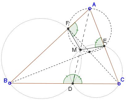 chasng angles on radical axis - solution, step 2