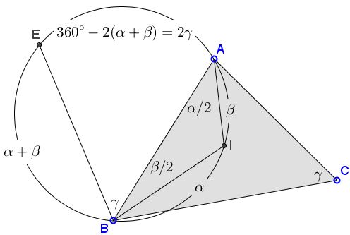 circle through the incenter - solution