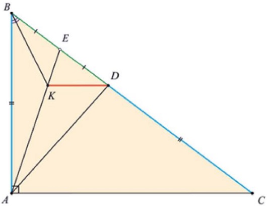 Concurrence in Right Triangle, proof 2