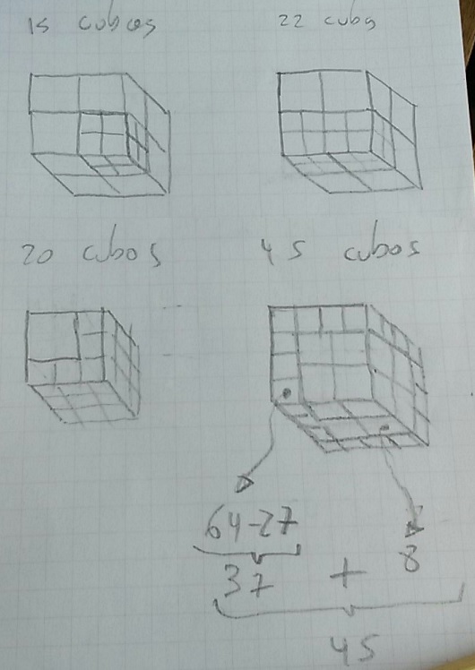 Cutting a Cube into Smaller Ones, solution 3
