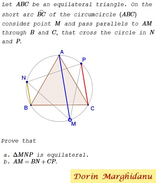 Equilateral Triangle from Equilateral Triangle, problem