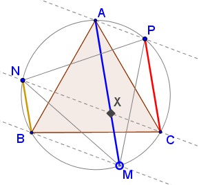 Equilateral Triangle from Equilateral Triangle, solution