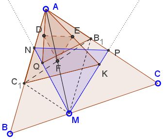 Equilateral Triangles on Sides of a Parallelogram - solution, step 1