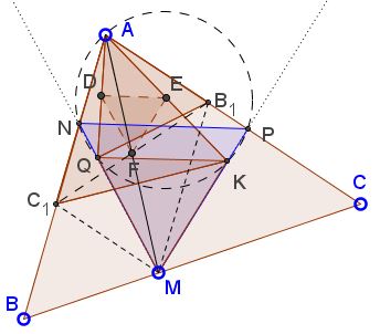 Equilateral Triangles on Sides of a Parallelogram - solution, step 2