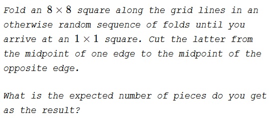 Folding and Cutting a Square, problem