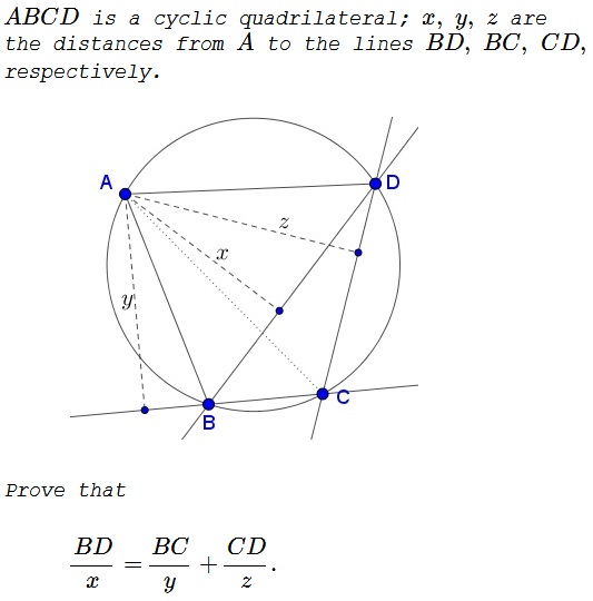 An Identity in Cyclic Quadrilateral, problem