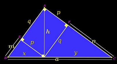 Fun Identity in Right Triangle, solution