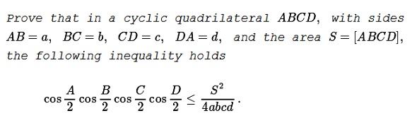 An Inequality in  Cyclic Quadrilateral III