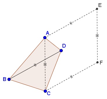 parallelogram on diagonals of a quadrilateral