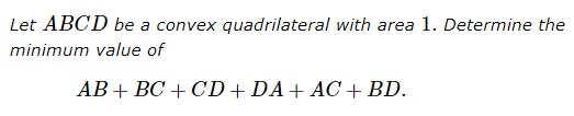 An Isoperimetric Problem in Quadrilateral, problem