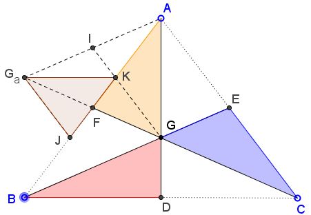 a newly discovered property of the medians, second generation triangles