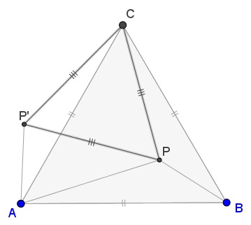 Luca Moroni's Problem In Equilateral Triangle, proof