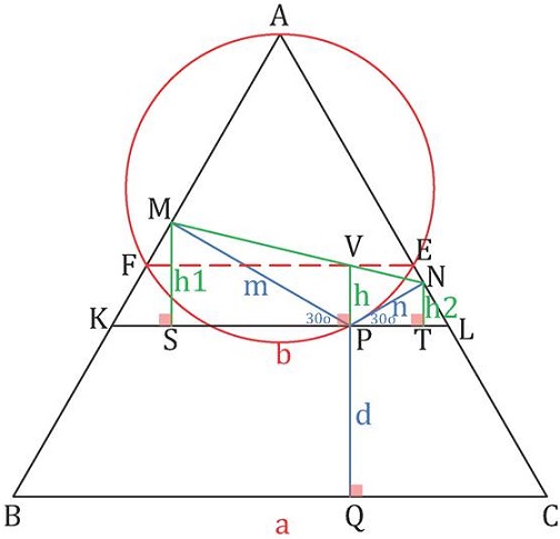 Surprising Length Dependence In Equilateral Triangle by Miguel Ochoa Sanchez, Solution 1