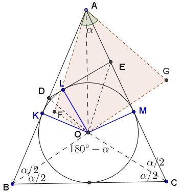 three chords in a circle - solution, part 1