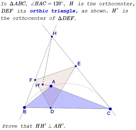 triangle with 60 degrees angle, formulation