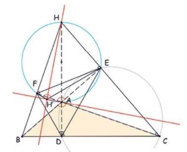 triangle with 60 degrees angle, proof 1