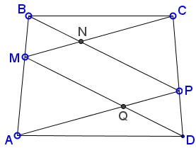 Parallelogram in trapezoid - problem