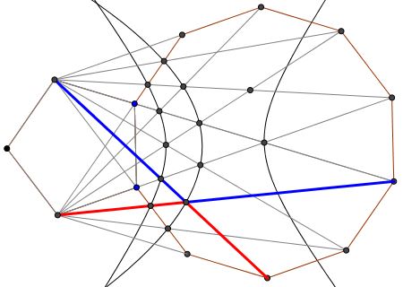 Wonders of conjoint regular pentagon and decagon, 9