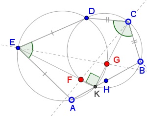 A Problem in Pentagon with Supplementary Angles, solution, part 4