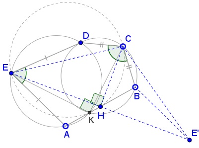 A Problem in Pentagon with Supplementary Angles, solution, part 5