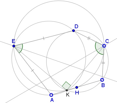 A Problem in Pentagon with Right Angles, illustration