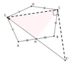 A Problem in Pentagon with Right Angles, solution 2