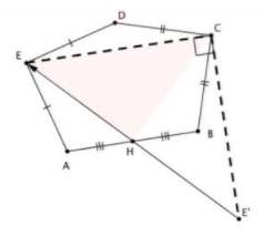 A Problem in Pentagon with Two Related Angles, solution 2