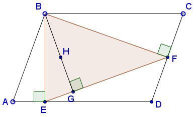 Perpendiculars in Parallelogram - problem