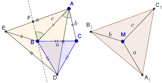 Converse Construction in Pompeiu's Theorem, construction+illustration