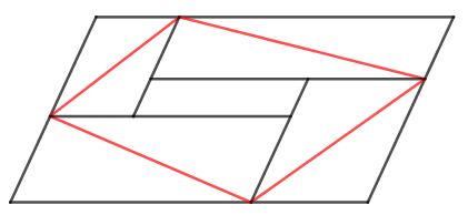 Quadrlateral Inscribed into Parallelogram, pww, part 2