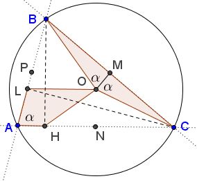Equal Areas in Circle - solution