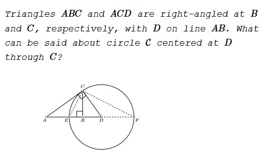 Simple Construction of the Circle of Apollonius, problem