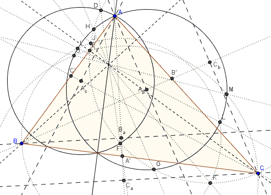 Six Circles with Concurrent Pairwise Radical Axes - step 1