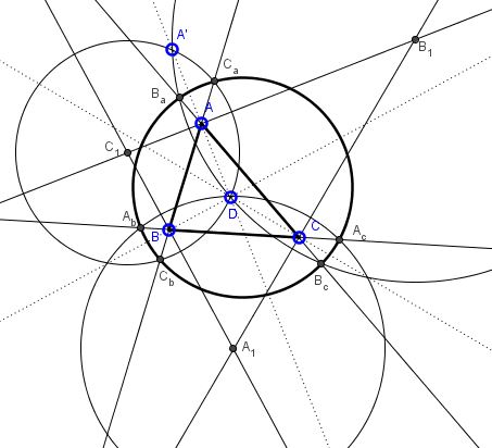 Six Concyclic Points via Antipedal Triangle - solution