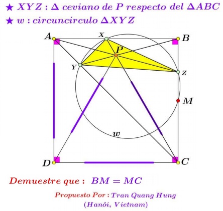 Equilateral Triangle in Square with the Cevians through Its Apex, source