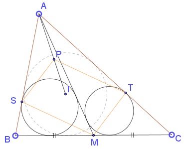 Thanos Kalogerakis' Collinearity in Triangle, illustration