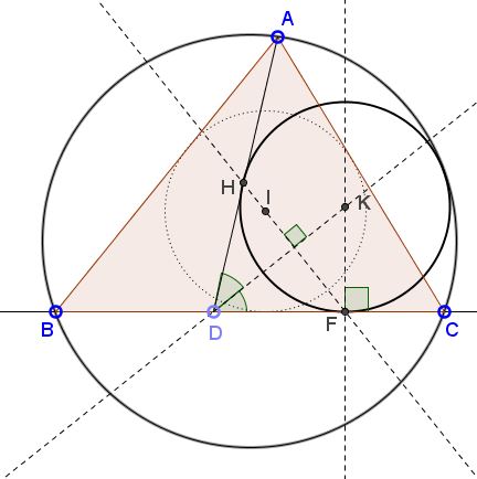 Construction of Thébault Circles - solution