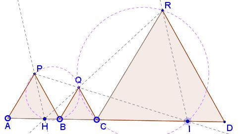 A Problem with Three Equilateral Triangles, solution