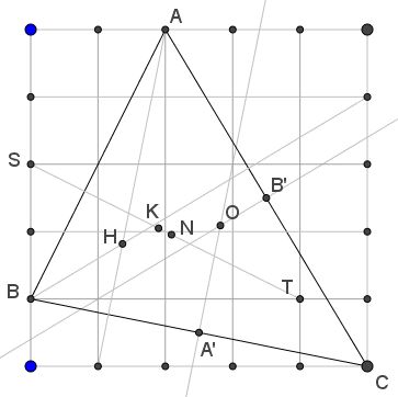 Tringle in 5x5 square, proof