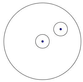 a dot in the circle - solution 1