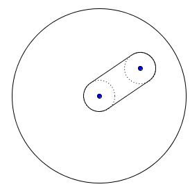 a dot in the circle - solution 2