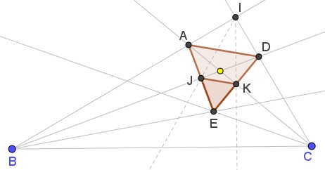 Equilateral Triangle In a Pretty Diagram, solution